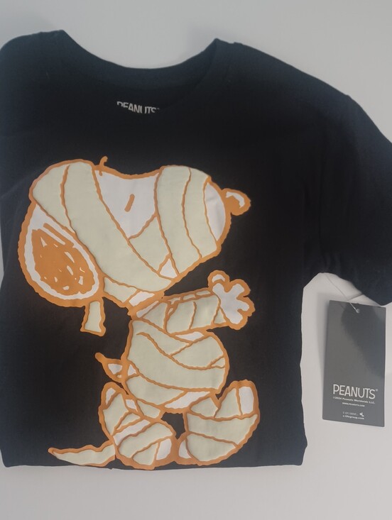 Peanuts Tops - Snoopy Mummy Halloween Tee Sz XS
